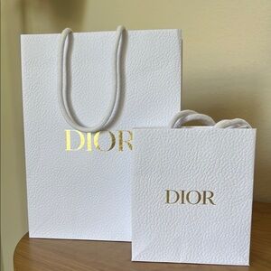 2 Dior Shopping Bags